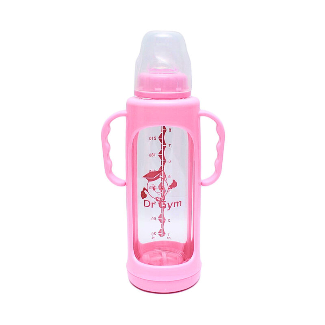 Dr. Gym BPA-Free Baby Feeding Bottle with Handles | Easy Grip & Leak-Proof Design