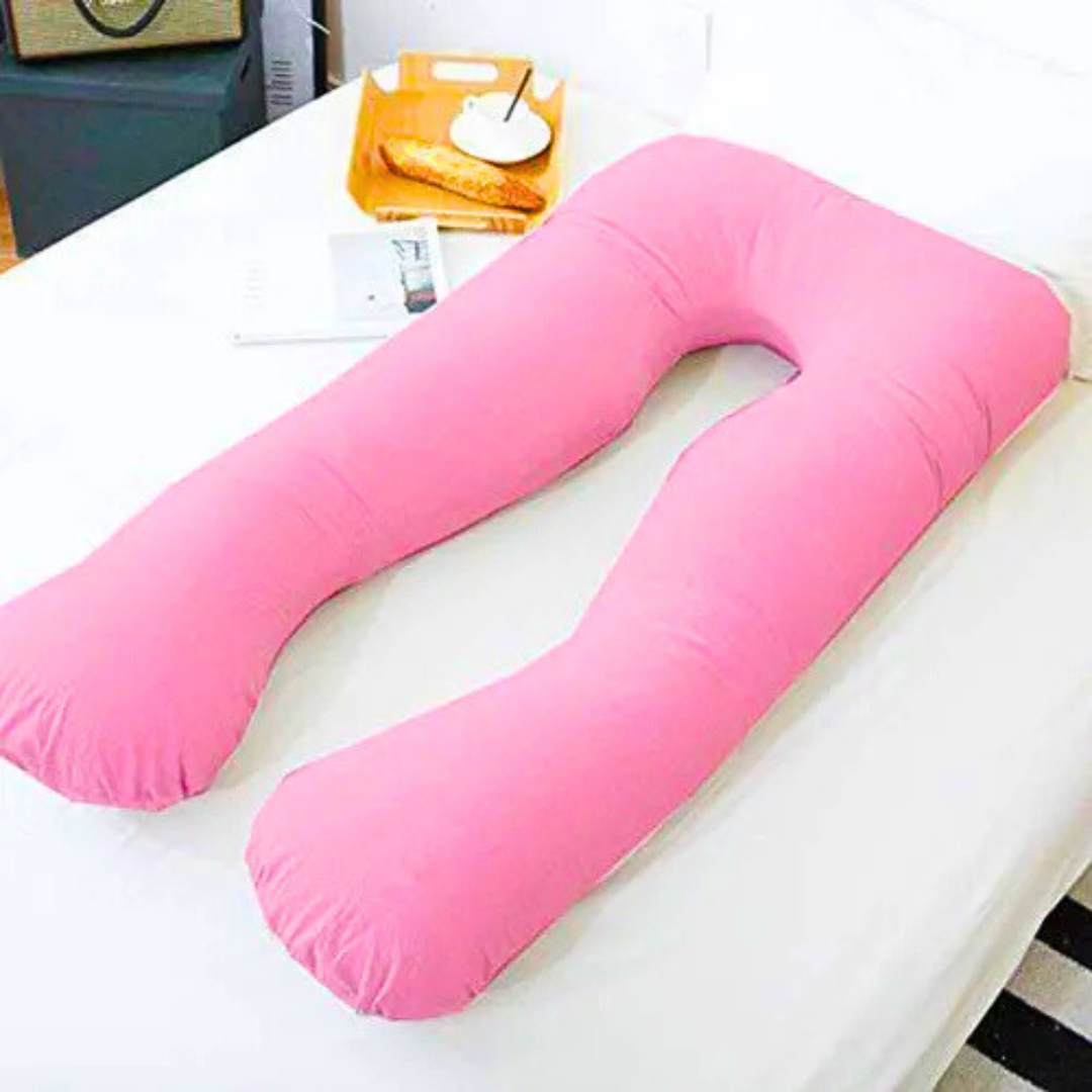 U-Shaped Full Body Pregnancy Pillow – Maternity Support Cushion for Comfortable Sleep