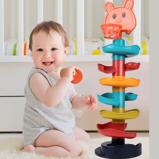 Educational Colorful Bang & Bingo Tower for Early Learning & Motor Skills Development