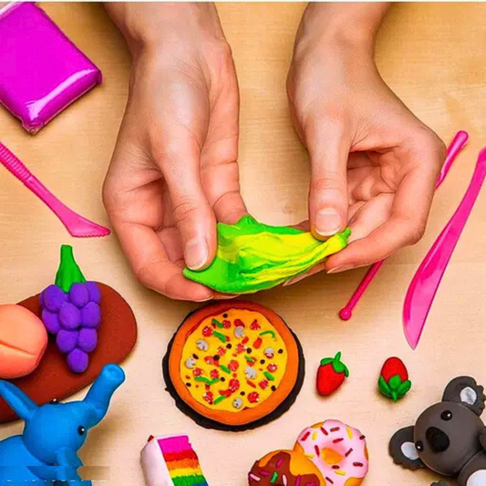 Colorful Ultralight Clay for Kids – 12 Bright Colors | Soft, Non-Toxic & Air Dry Modeling Clay