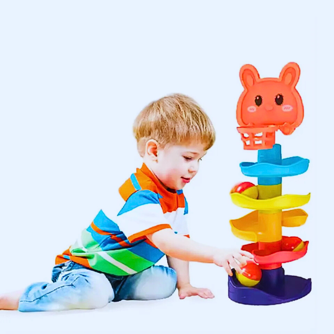 Educational Colorful Bang & Bingo Tower for Early Learning & Motor Skills Development