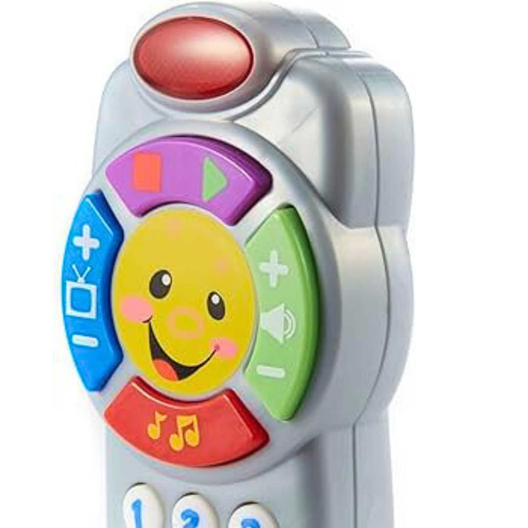 Fisher-Price Laugh & Learn Smart Remote – Educational Baby Toy with Lights, Music & Numbers
