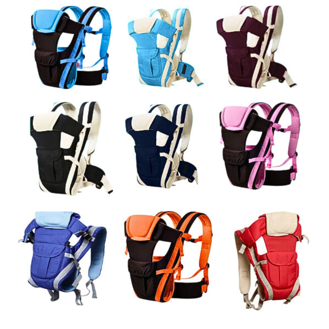 4-in-1 Baby Carrier – Adjustable Ergonomic Baby Carry Bag for Newborns & Toddlers