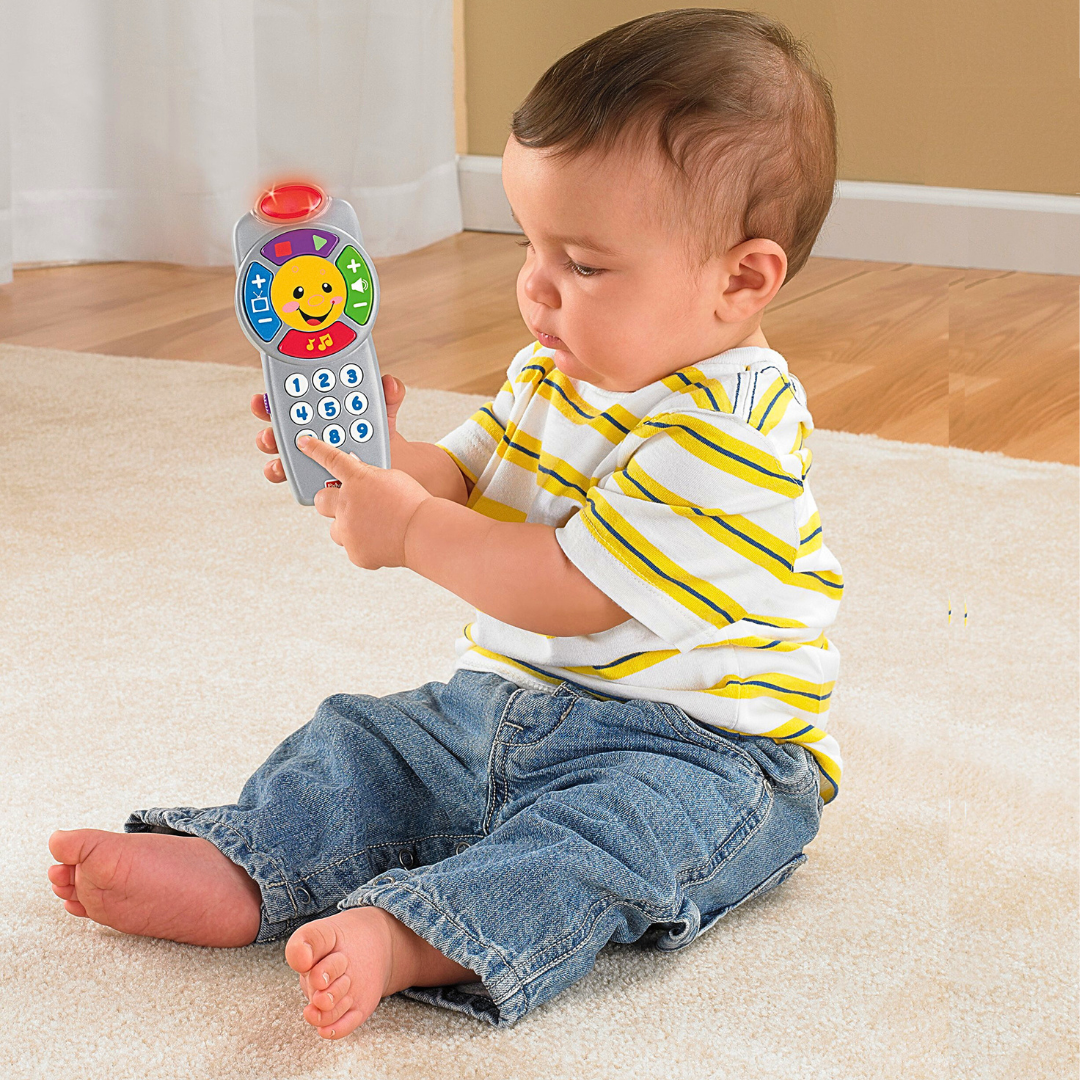 Fisher-Price Laugh & Learn Smart Remote – Educational Baby Toy with Lights, Music & Numbers