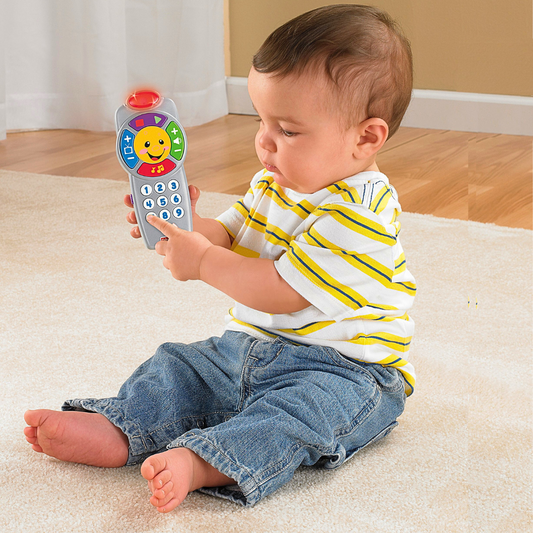 Fisher-Price Laugh & Learn Smart Remote – Educational Baby Toy with Lights, Music & Numbers