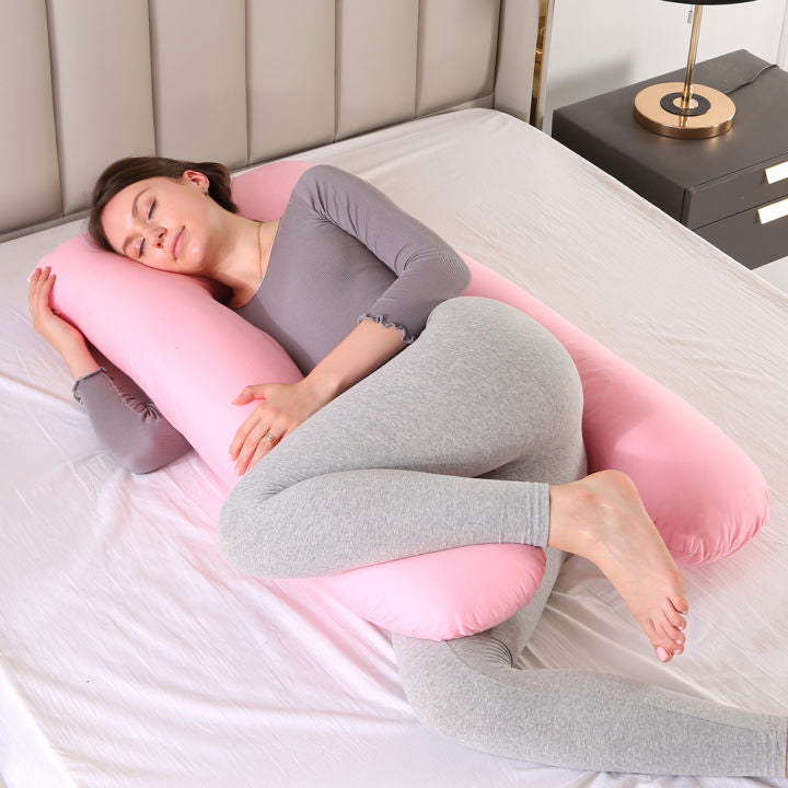 U-Shaped Full Body Pregnancy Pillow – Maternity Support Cushion for Comfortable Sleep