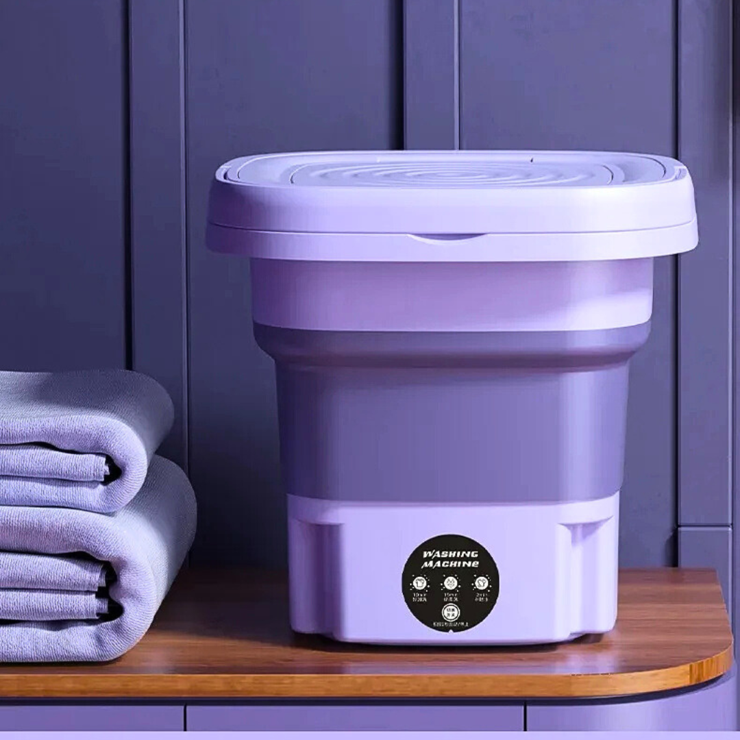 Portable Mini Washing Machine Lightweight Collapsible Bucket Rechargeable