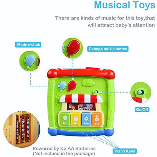 Baby Activity Fancy Cube - 6-in-1 Musical Baby Learning Toys