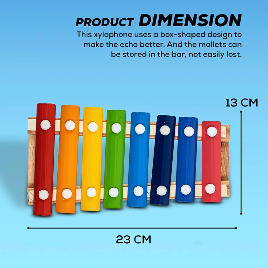 Wooden Instruments Hand Knocks The Xylophone 8 Tone Early Educational Toys