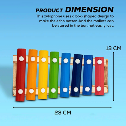Wooden Instruments Hand Knocks The Xylophone 8 Tone Early Educational Toys