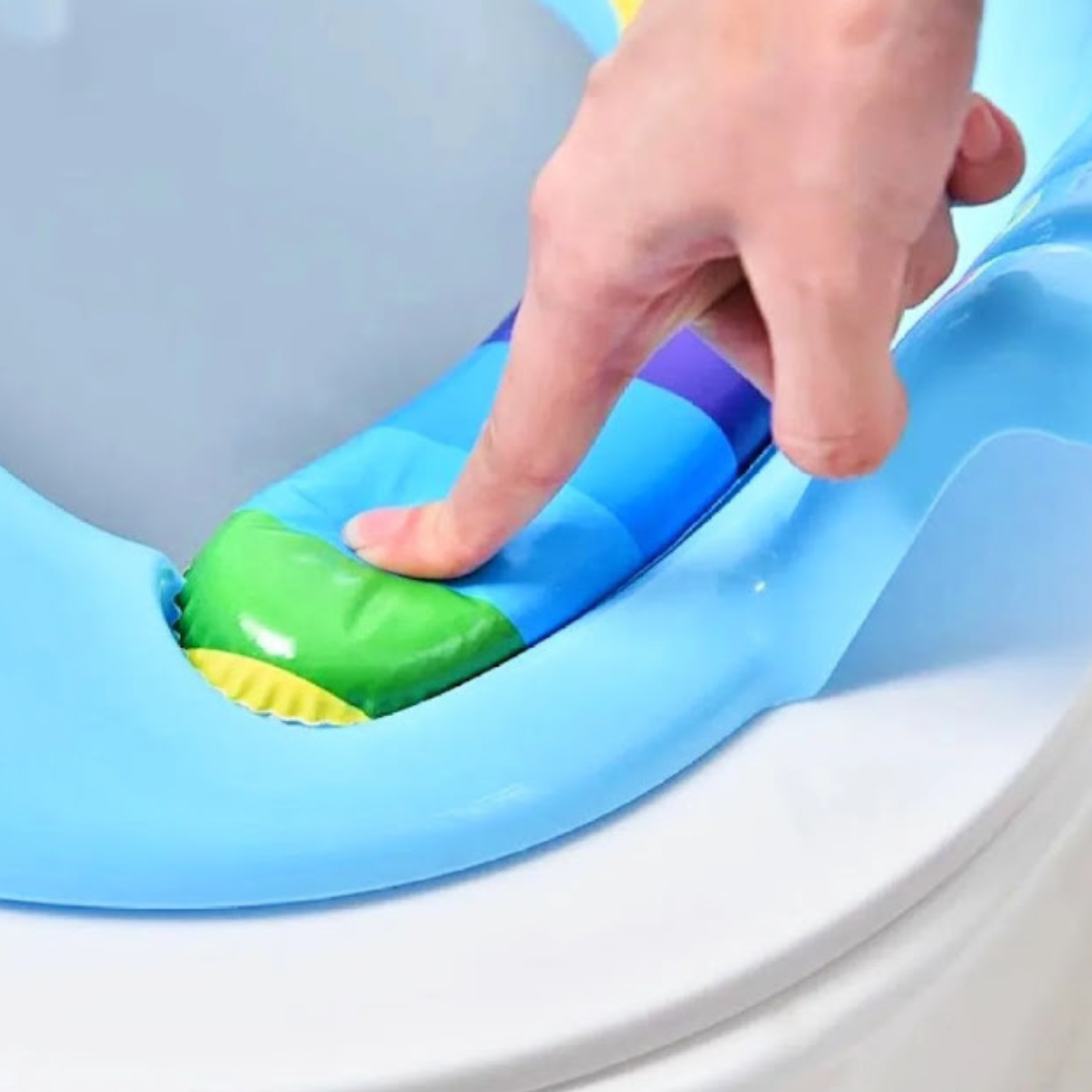 Baby Soft Toilet Potty Seat With Handle Frog Shape (multicolor)