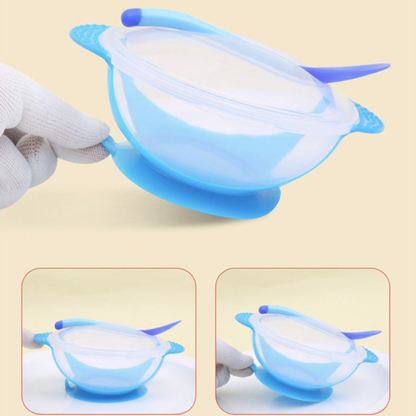 Baby Tableware Suction Bowl Temperature Sensing Spoon Baby Food Baby Feeding Bowl - Feeding Bowl For Babies |