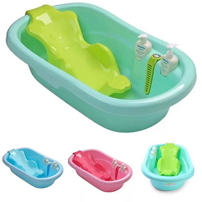 Baby Bath Tub with Recliner Seat & Temperature Indicator – Safe & Comfortable Infant Bathtub