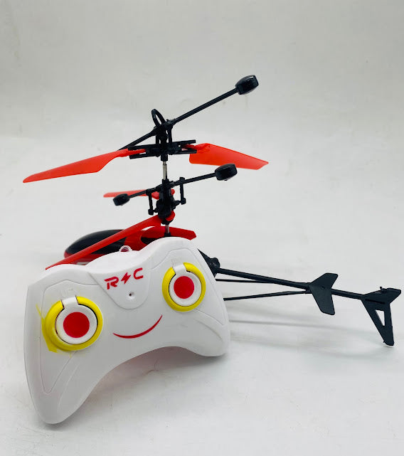 Kids RC Induction Flying Helicopter Toy with Remote Control – USB Rechargeable Infrared Helicopter for Indoor Play